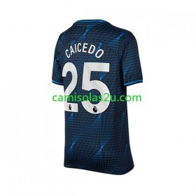 Camisolas de futebol Chelsea Moises Caicedo 25 Equipamento Alternativa 2023/24 Manga Curta